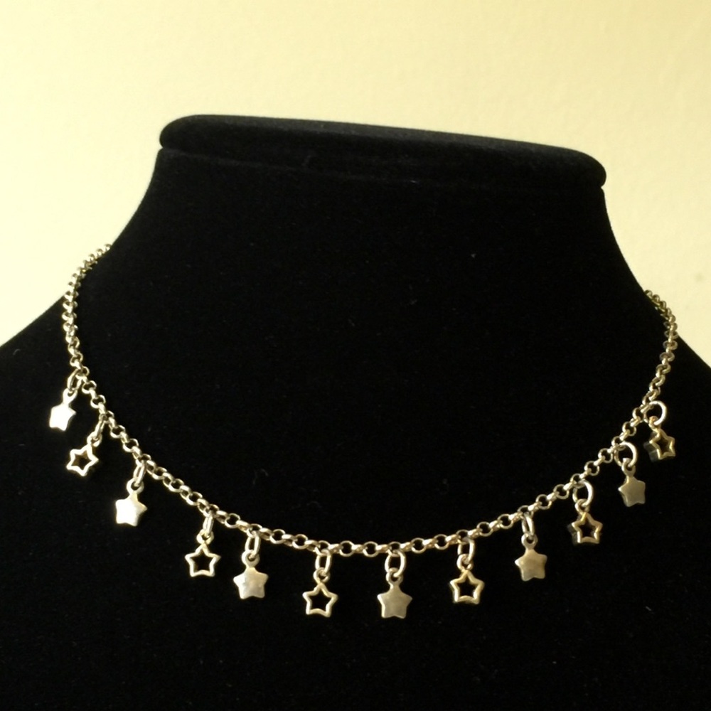 Sterling Silver Stars Necklace